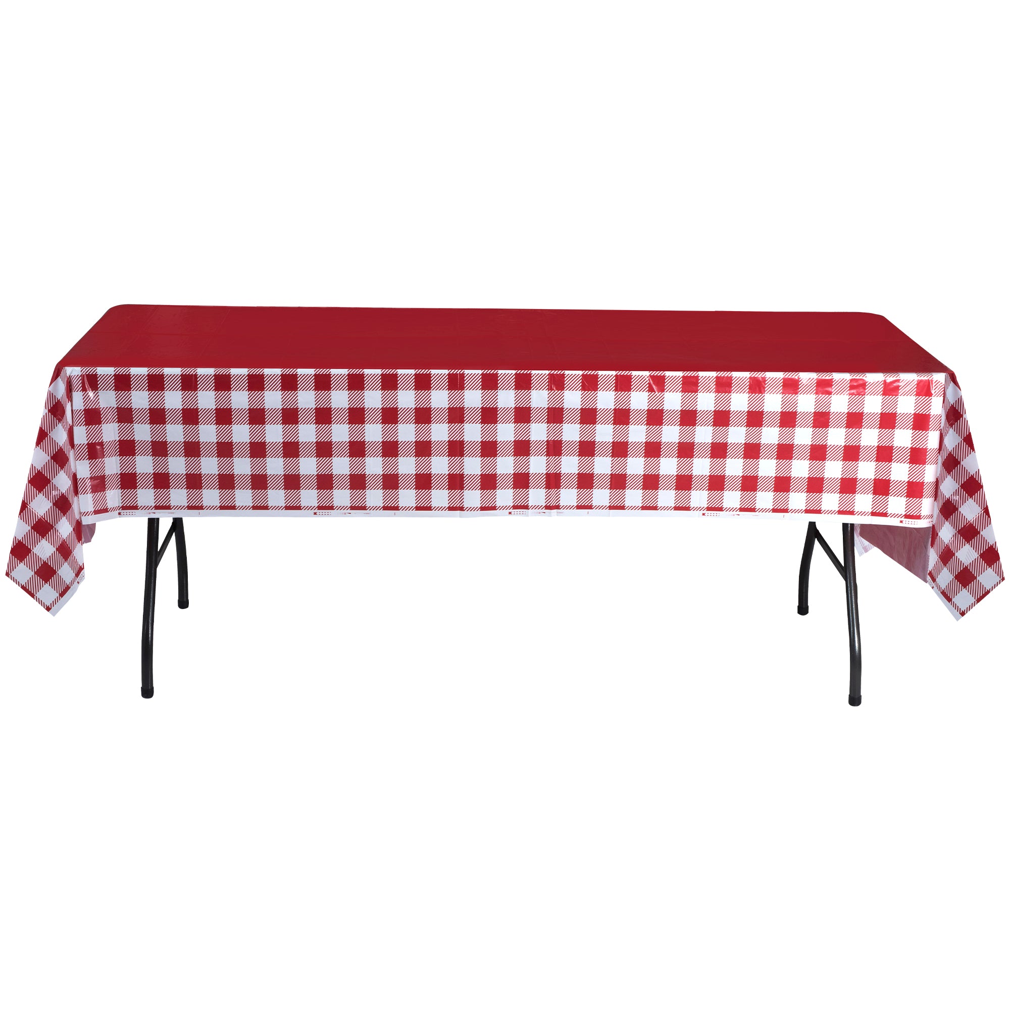 Red and White Checkered Tablecloths 4 Pack
